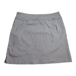 SC & Co Chic Black and White Geometric Mini Skort Size 10
